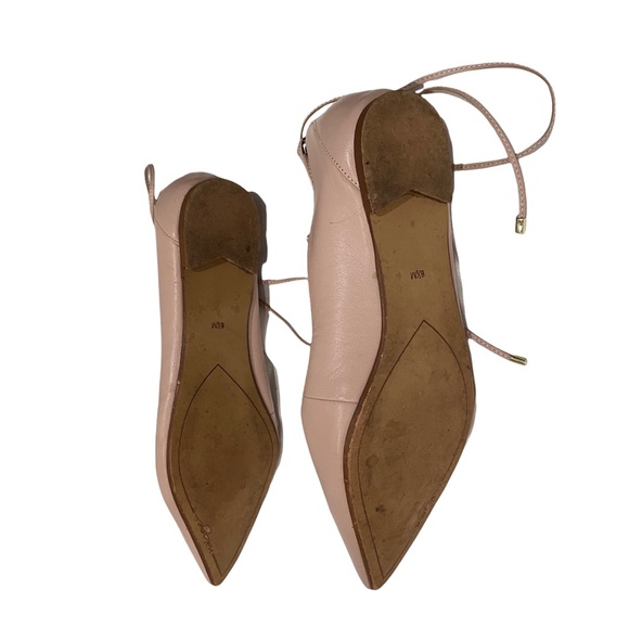 Halogen “Owen” Ghillie nude lace up flats - Picture 5 of 9